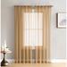 Home & Linens Sheer Voile Window Treatment Rod Pocket Curtain Panels for Bedroom, Living Room, Kitchen - Set of 2 panels