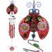 CoTa Global Ladybug Wind Chime – Handmade Glass and Metal Chime - 33.5 Inch