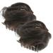 Curly Wig Human Hair Wigs Fake Cat Ear Meatball Head Bun Faux Scrunchie Ponytail Extension Donut Net Miss 2 Pcs