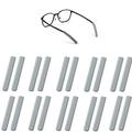 10 Pairs Anti-Slip Elastic Comfort Eyeglasses Temple Tips Sleeve MODANU Silicone Glasses Ear Grip Soft and Well-Fitting Glasses Ear Cushion Eyeglass Ear Grips Glasses Accessories Gray