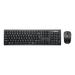 Lenovo 100 Wireless Combo - Keyboard and mouse set - USB-A - wireless - 2.4 GHz - QWERTY - US English - black - CRU