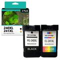 PG-240XL CL-241XL Ink Cartridges Replacements for Canon Ink 240 241 XL to Work with PG240 PG-240 CL241 CL-241 to Use with MG3620 MG2220 MX472 TS5120 Printers