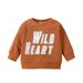 Sweatshirts for Teen Girls Letter Long Sleeve Outfit Toddler Shirt