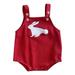 Girls Jumpsuit Summer Little Rabbit Pattern Suspenders Casual Going Out for 0-24 Months Boy Outfits