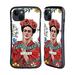 Head Case Designs Officially Licensed Frida Kahlo Art & Quotes Girl Power Hybrid Case Compatible with Apple iPhone 15 Plus