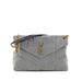 Saint Laurent Shoulder Bag: Gray Bags