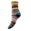 Ladies Wool Blend Socks - Orange Cuff