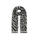 James Lakeland Women's Leopard-Zebra Print Scarf Grey