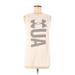 Under Armour Active Tank Top: Ivory Print Activewear - Women's Size Medium