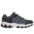 Skechers Men's After Burn M.Fit 2.0 Sneaker | Size 10.0 | Charcoal | Leather/Synthetic/Textile