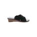 Italian Shoemakers Footwear Wedges: Black Print Shoes - Women's Size 8 - Open Toe