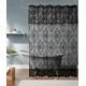 NOIR GOTHIC DECOR Gothic Shower Curtain with Black Valance. 72 Inch Shower Curtain Perfect for Goth Bathroom Decor. Goth Shower Curtain, Black Shower Curtain, Vintage Shower Curtain. SH Black-Black 72
