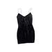 Guess Cocktail Dress - Mini Plunge Sleeveless: Black Print Dresses - Women's Size X-Small