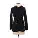 Ann Taylor LOFT Zip Up Hoodie: Black Tops - Women's Size Small