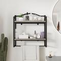 Rubbermaid Adhesive Shower Caddy, Wood in Black | Wayfair m3715