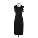 MICHAEL Michael Kors Casual Dress - Midi Scoop Neck Short sleeves: Black Print Dresses - Women's Size X-Small