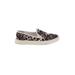 Veronica Beard Flats: Slip On Platform Feminine Brown Leopard Print Shoes - Women's Size 9 1/2 - Almond Toe