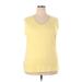 Eddie Bauer Active T-Shirt: Yellow Activewear - Women's Size 2X