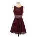 Free People Cocktail Dress: Burgundy Dresses - Women's Size 2