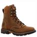 Georgia Boot 8" Carbo-Tec FLX Waterproof Lacer - Mens 9 Brown Boot Medium