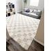 Atira 4' x 6' Modern Cream/Light Beige/Cream/Light Beige Area Rug - Hauteloom