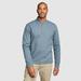 Eddie Bauer Men's Faux Shearling-Lined Thermal Henley - Chambray Blue - Size XXXL