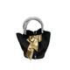 Women's Genuine Leather Bucket Bags Designer Handbags Tote Purses Shoulder Bags (H)