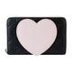 Loungefly Purses and Coin Pouches Blackpink All Over Print Heart Zip Around Wallet Black/Charcoal