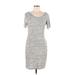 Gilli Casual Dress - Sheath: Gray Marled Dresses - Women's Size Large