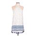 Design Lab Lord & Taylor Cocktail Dress - Shift High Neck Sleeveless: White Dresses - Women's Size Large