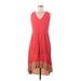La Vi by Sam & Lavi Casual Dress: Red Dresses - Women's Size Medium