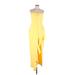Likely Cocktail Dress - Formal Sweetheart Sleeveless: Yellow Print Dresses - Women's Size 14 Tall