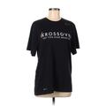 Nike Short Sleeve T-Shirt: Black Graphic Tops - Women's Size Medium