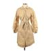 Derek Lam 10 Crosby Casual Dress - Shirtdress Collared 3/4 sleeves: Tan Solid Dresses - New - Women's Size 2