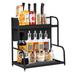 Latitude Run® 30 Jar Spice Rack Metal in Black | 16.5 H x 15.7 W x 8.6 D in | Wayfair 3168729922364DA7BA83DE18021C2F28