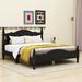Alcott Hill® Carlisia Storage Platform Bed Metal in Black | 39.4 H x 62.5 W x 85.2 D in | Wayfair 7E26802C167248148A27C4C42F0EBC0C