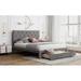 Red Barrel Studio® Storage Upholstered Platform Bed w/ a Big Drawer Upholstered in Gray | 15.53 H x 60.33 W x 81.17 D in | Wayfair