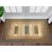 Brown 60 x 39 x 0.1 in Area Rug - Well Woven Apollo Modern Border Flat-Weave Rug Perfect for High-Traffic Areas Polyester | Wayfair W-BRD-05A-4