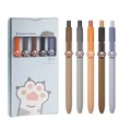 Ensemble de stylos gel patte de chat rétractable kit de 5 pièces