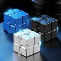 MF ite-Cube Fidget Toy pour Adultes et Enfants Cubes de Doigts en Plastique et Métal Anti-Stress