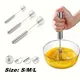Frullino per le uova semiautomatico Frusta per uova in acciaio inossidabile 304 Miscelatore manuale manuale Agitatore per uova con rotazione automatica Accessori da cucina Utensili per uova