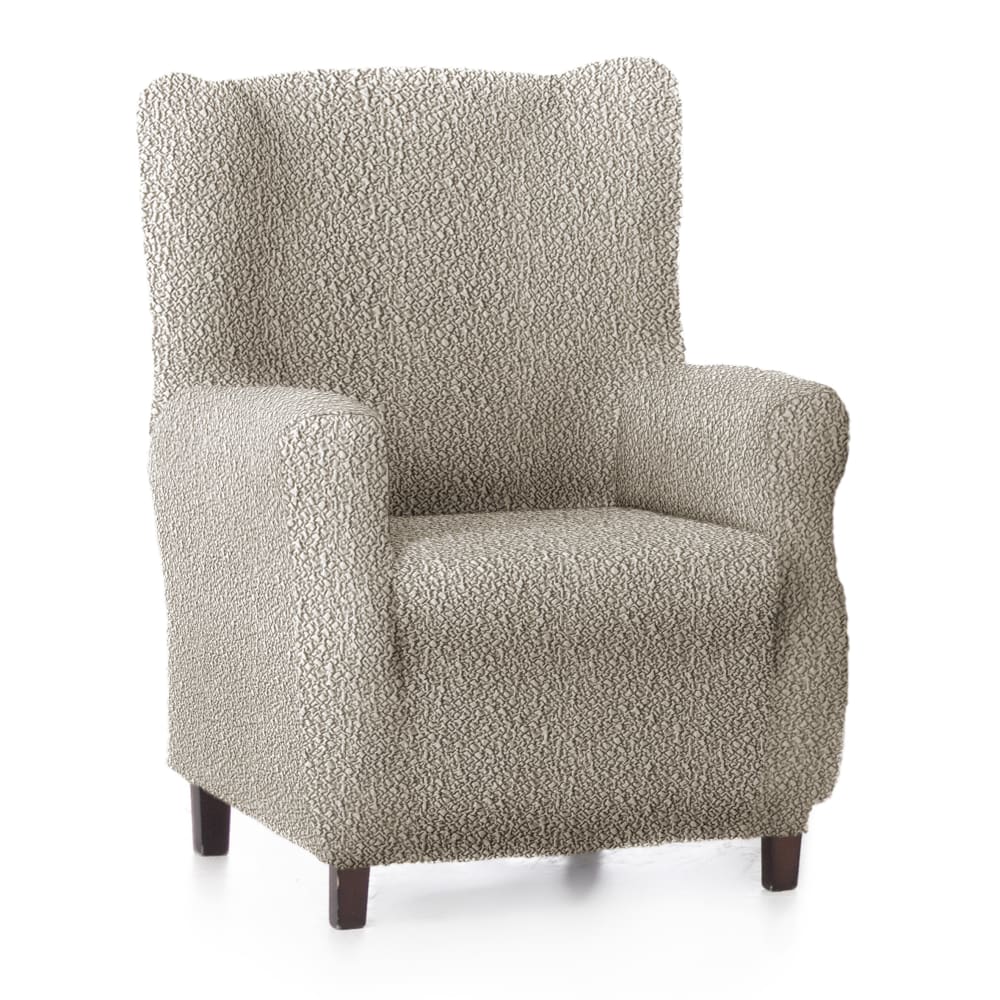 Housse de fauteuil oreiller taupe 70 - 100 cm
