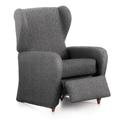 Housse de fauteuil relax extensible gris foncé 60 - 85 cm