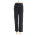 Hollister Jeggings - High Rise Straight Leg Boyfriend: Black Bottoms - Women's Size 7 - Dark Wash