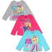 Preschool Pink/Light Blue/Heather Gray Nickelodeon JoJo Siwa 3-Pack Long Sleeve T-Shirt Set