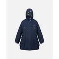 Women's Regatta Womens/Ladies Christian Lacroix Cailar Logo Longline Waterproof Jacket - Navy - Size: 10