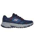 Skechers Men's GO RUN Trail Altitude 2.0 Sneaker | Size 8.0 | Navy/Red | Leather/Synthetic/Textile