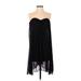 ASOS Cocktail Dress - Shift Sweetheart Sleeveless: Black Print Dresses - Women's Size 2