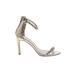 Pelle Moda Heels: Gold Shoes - Women's Size 8 1/2 - Open Toe