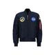 Bomberjacke ALPHA INDUSTRIES "ALPHA Men - Bomber & Flight Jackets MA-1 VF NASA" Gr. 4 XL, blau (rep.blue) Herren Jacken Übergangsjacken